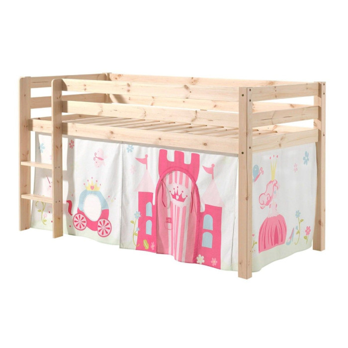 Paris Prix Lit Enfant "Pino Princesse" 90x200cm Naturel