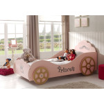 Paris Prix Lit Enfant Princesse "Voiture" 90x200cm Rose