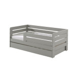 paris prix Lit Enfant Sommier & Tiroir "Toddler" 70x140cm Gris
