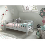 Paris Prix Lit Enfant & Sommier "Toddler II" 70x140cm Gris