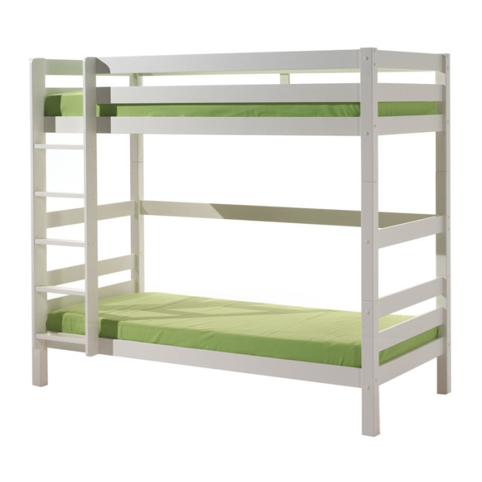 Paris Prix Lit Enfant Superposé Haut "Pino" 90x200cm Blanc