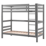 Paris Prix Lit Enfant Superposé Haut "Pino" 90x200cm Gris