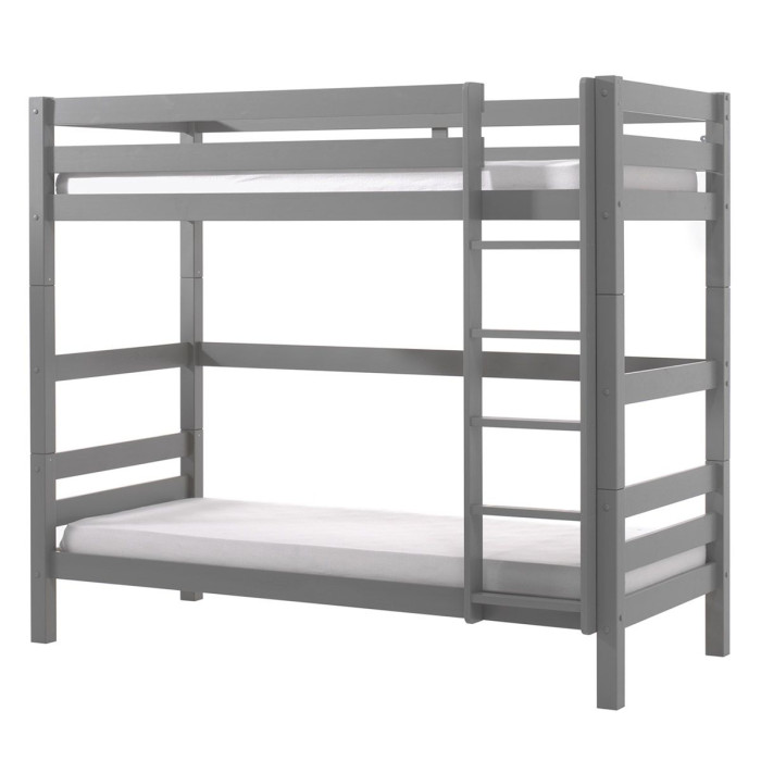 Paris Prix Lit Enfant Superposé Haut "Pino" 90x200cm Gris