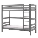 paris prix Lit Enfant Superposé Haut "Pino" 90x200cm Gris