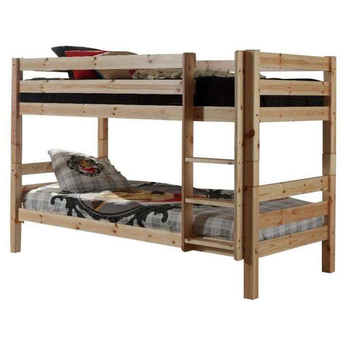 Paris Prix Lit Enfant Superposé & Tiroir De Lit "Pino" 90x190cm Naturel