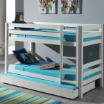 Paris Prix Lit Enfant Superposé & Tiroir De Lit "Pino" 90x200cm Blanc