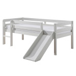 paris prix Lit Enfant Surélevé & Toboggan "Pino" 90x200cm Blanc