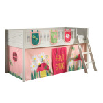 paris prix Lit Enfant Tente & 3 Pochettes "Scott Spring" 90x200cm Blanc