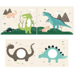 Paris Prix Lit Enfant Tente "Scott Dino" 90x200cm Blanc