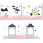 Paris Prix Lit Enfant Tente "Scott Princesse Sophie" 90x200cm Blanc