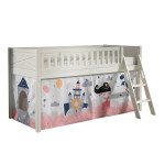 paris prix Lit Enfant Tente "Scott Princesse Sophie" 90x200cm Blanc