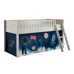 paris prix Lit Enfant Tente "Scott Space Shuttle" 90x200cm Blanc