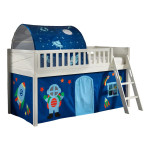 paris prix Lit Enfant Tente & Tunnel "Scott Astro" 90x200cm Blanc
