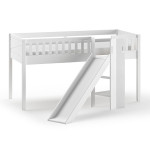 Paris Prix Lit Enfant Toboggan & Tente "Scott Space Shuttle" 90x200cm Blanc