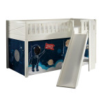 paris prix Lit Enfant Toboggan & Tente "Scott Space Shuttle" 90x200cm Blanc