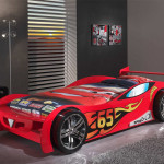 Paris Prix Lit Enfant Voiture "LeMans" 90x200cm Rouge