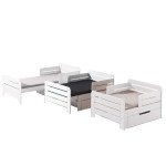 paris prix Lit Évolutif avec Tiroir "Jumper" 90x200cm Blanc