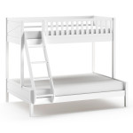 Paris Prix Lit Familial 3 Places "Scott" 140x200cm Blanc