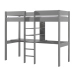paris prix Lit Mezzanine & Bureau Enfant "Pino" 90x200cm Gris