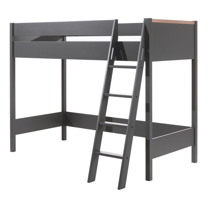 Paris Prix Lit Mezzanine Enfant "London" 90x200cm Anthracite