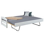 Paris Prix Lit Modulable En Bois "Octar" 90x200cm Blanc