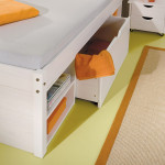 Paris Prix Lit Multi-Rangements "Clark" 140x200cm Blanc