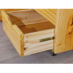 Paris Prix Lit Multi-Rangements "Clark" 180x200cm Naturel