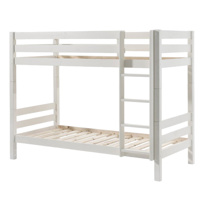 Paris Prix Lit Superposé Enfant Bois "Pino" 90x200cm Blanc