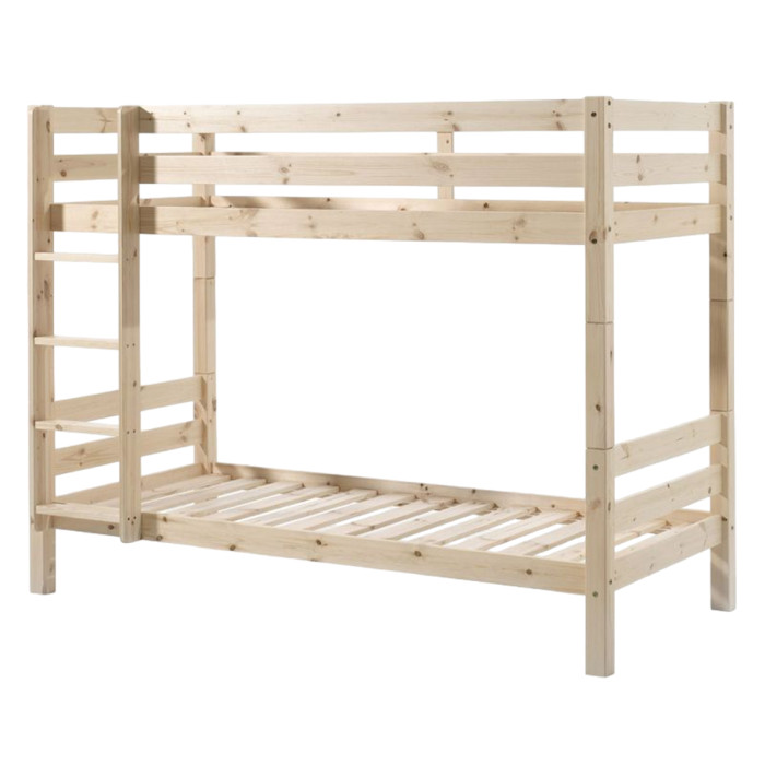 Paris Prix Lit Superposé Enfant Bois "Pino" 90x200cm Naturel