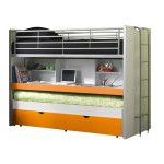 paris prix Lit Superposé Enfant "Bonny" 90x200cm Orange