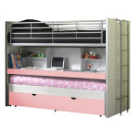 paris prix Lit Superposé Enfant "Bonny" 90x200cm Rose