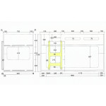 Paris Prix Lit Superposé Enfant "Lucca" 90x200cm Blanc