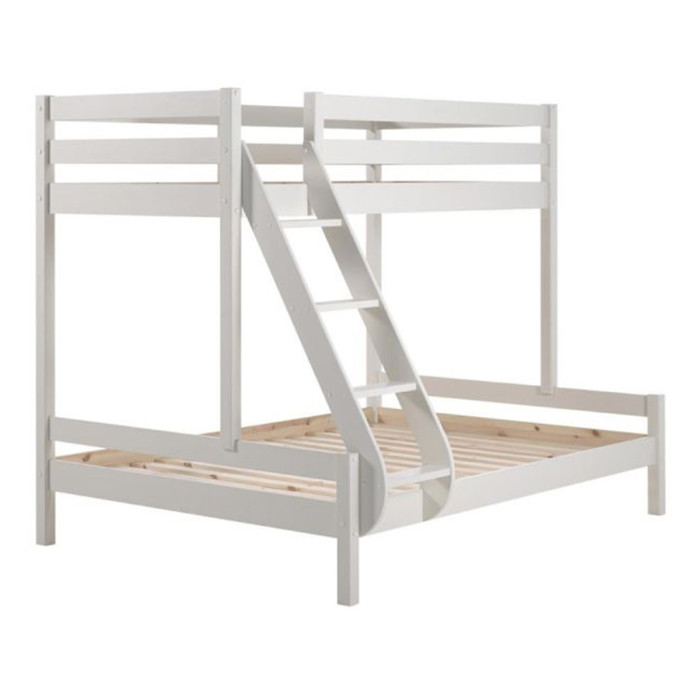 Paris Prix Lit Superposé Triple "Pino" 140x200cm Blanc