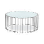Paris Prix Lot 2 Tables Basses "Universe" 85cm Blanc & Gris
