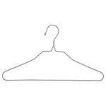 Paris Prix Lot De 10 Cintres En Métal "Fin" 39cm Gris