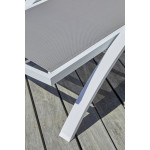 Paris Prix Lot De 2 Bains De Soleil Empilables "Barcelona" 195cm Blanc