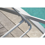 Paris Prix Lot De 2 Bains De Soleil Empilables "Barcelona" 195cm Blanc