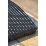 Paris Prix Lot De 2 Bains De Soleil Empilables "Cancun" 190cm Noir