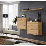 paris prix Lot de 2 Blocs & Étagère "Switch SBI" 130cm Naturel