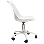 Paris Prix Lot De 2 Chaises à Roulettes "Kiruna" 92cm Blanc