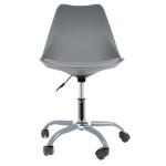 Paris Prix Lot De 2 Chaises à Roulettes "Kiruna" 92cm Gris