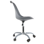 Paris Prix Lot De 2 Chaises à Roulettes "Kiruna" 92cm Gris
