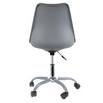 Paris Prix Lot De 2 Chaises à Roulettes "Kiruna" 92cm Gris