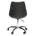 Paris Prix Lot De 2 Chaises à Roulettes "Kiruna" 92cm Noir