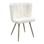 Paris Prix Lot De 2 Chaises Bouclette "Ariel" 82cm Blanc