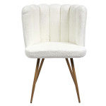 Paris Prix Lot De 2 Chaises Bouclette "Ariel" 82cm Blanc