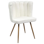 Paris Prix Lot De 2 Chaises Bouclette "Ariel" 82cm Blanc