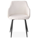 Paris Prix Lot De 2 Chaises Bouclette "Joa" 79cm Crème