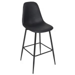 Paris Prix Lot De 2 Chaises De Bar "Amber" 106cm Noir