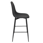 Paris Prix Lot De 2 Chaises De Bar "Amber" 106cm Noir